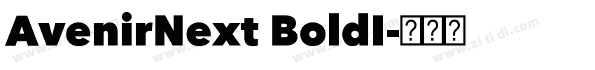 AvenirNext BoldI字体转换